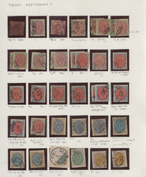 1856-1915 Collection of about 140 stamps along with AFA cat. numbers ...