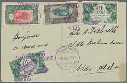 1930-31 Five covers (three registered) and one picture postcard sent ...