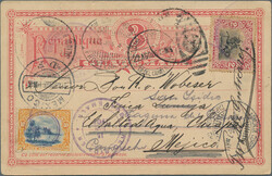 1894/1918, group of five entires: four uprated stationeries (two ...
