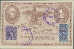 1898/1908, group of four uprated stationery cards: three cards 1c. ...