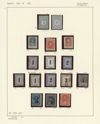 1851/1890, assortment/collection on album page, with genuine stamps ...