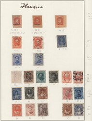 1860/1896 (ca.), used and unused collection of 49 stamps on album ...