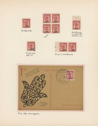 1951. provisional, Cyrenaica surcharged "LIBIA" and new value, study ...