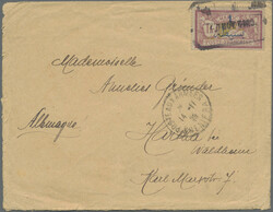 1924/1936, lot of ten commercial covers/cards, e.g. perfin "BANQUE ...