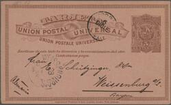 1881/1902, lot of six commercially used postal cards to Argentinia, ...