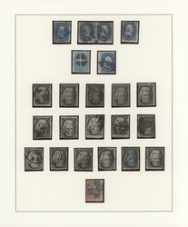 1861/1867, Definitives "Franklin+Presidents" wide perfs, specialised ...