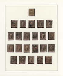 1861/1867, Definitives "Franklin+Presidents" wide perfs, specialised ...