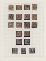 1869, Pictorial Issue, mainly used collection of 43 stamps well ...