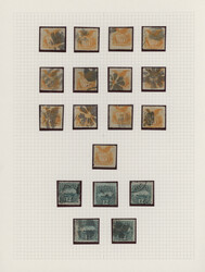 1869, Pictorial Issue, mainly used collection of 43 stamps well ...