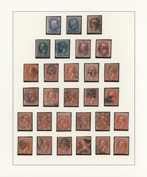 1870/1888, Presidential Issue, mainly used collection of 57 stamps ...