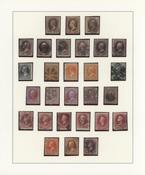 1870/1888, Presidential Issue, mainly used collection of 57 stamps ...