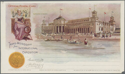 1898, Trans-Mississippi Exhibition, complete set of ten cards, unused ...