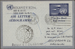 1958/1968, assortment of apprx. 192 unused and used airlettersheets. ...