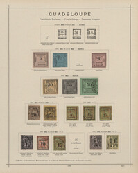 1884/1942, French America, used and unused collection on album pages, ...