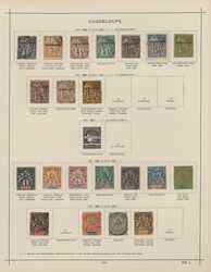 1884/1942, French America, used and unused collection on album pages, ...