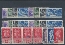 1930 'Francesco Ferrucci': All the four sets of the four colonies ...