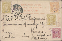 1898-1925 Nine special covers, postcards resp. postal stationery ...