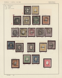 1870/1910 (ca.), used and unused collection on album pages, ...