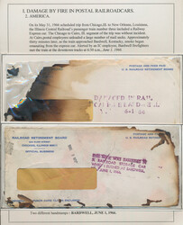 1925/1979, mainly 1940s-1960s, USA, Fire in Postal Railroadcars, ...