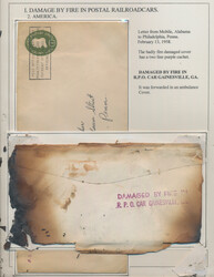 1925/1979, mainly 1940s-1960s, USA, Fire in Postal Railroadcars, ...