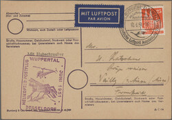 1955/57, Lufthansa Erstflüge: Sammlung von 153 frühen ...