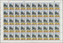 1985, peace and human rights, Michel no. 1846/1849. (dove of peace, ...