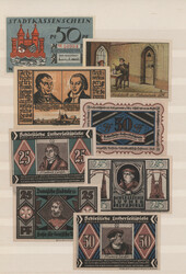 1903/1922, saubere Sammlungspartie mit 54 Notgeldscheinen von ...