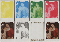 1970/1987, Cook Islands, Paintings, imperf. progressive proofs of ...
