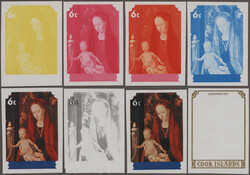 1970/1987, Cook Islands, Paintings, imperf. progressive proofs of ...