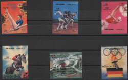 Plastic coated 3D-Stamps with motives of the olympic games 1972 ...