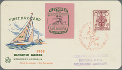 1956 Melbourne Australien, kleine Partie von 5 verschiedene ...