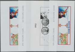 1985/1992, Cook Islands, Olympic Games/Sports, imperf. progressive ...