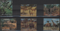 Plastic coated 3D-Stamps with motives of wildlife. Contains doubles ...