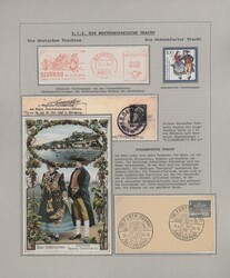 1800/1990, thematic collection on 68 well written-up album pages, ...