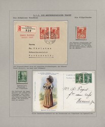 1800/1990, thematic collection on 68 well written-up album pages, ...