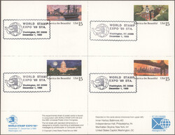 1989, 20th UPU Congress Washington/World Stamp Expo, specialised ...