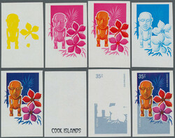 1979, Cook Islands, Christmas, complete set of 16 values, eight ...