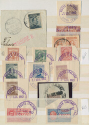 1912-1930's: Collection of about 90 Italian stamps used on various ...