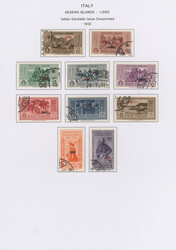 1932, Garibaldi issue, fine used collection of all 14 issues (incl. ...