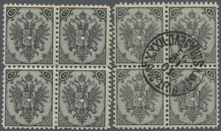 1879/1899, Definitives "Double Eagle", ½kr. black, specialised ...