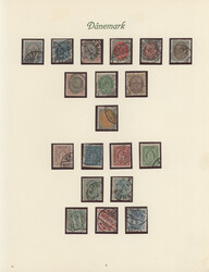 1851-1970 (ca), Sammlung gestempelt im Vordruck-Album, mit einigen ...