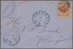 1864-70 'Coat of Arms': Group of 7 used stamps and three covers ...