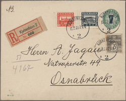1873/1923, assortment of apprx. 100 commercially used stationeries, ...