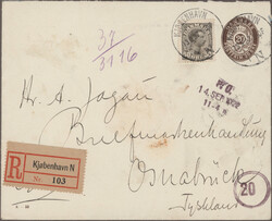 1873/1923, assortment of apprx. 100 commercially used stationeries, ...