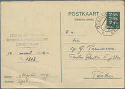 1928/1938, lot of 25 commercially used reply cards of double cards, ...