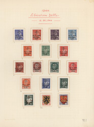 1944, chiefly mint collection of apprx. 350 stamps plus seven covers, ...