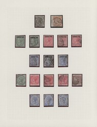 1870/1898 (ca.), a decent used and mint collection of 59 stamps ...