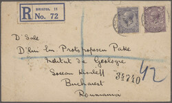 1905/1957, lot of eleven covers/cards to destinations abroad showing ...