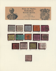 1852/1868, used and unused collection with Papal state, Modena, ...