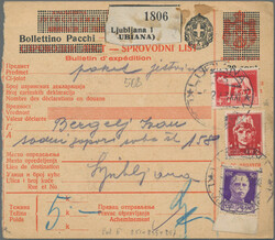 1941/43, interessantes Lot mit 6 Belegen, dabei zwei R-Briefe und ...